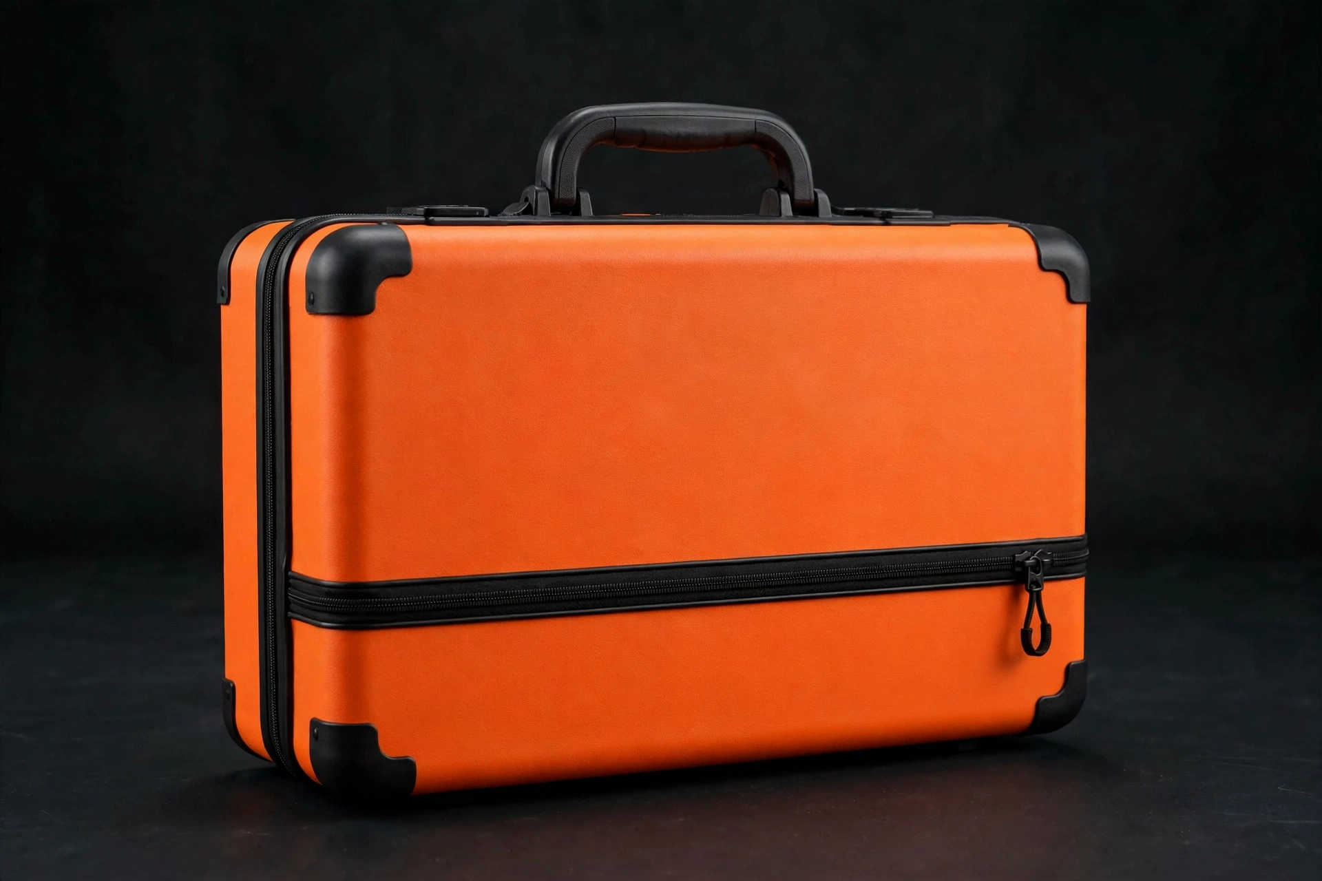 Closed hi-vis orange EVA hard-shell tool case